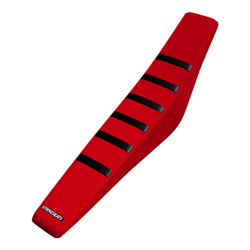 Honda CRF300F 26-27 BLACK/RED/RED Gripper Ribbed Seat Cover