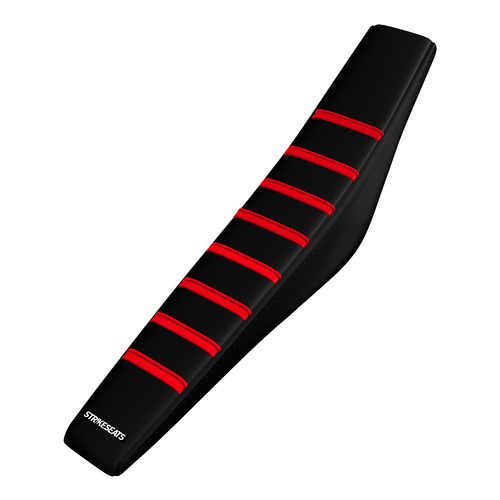 Honda CRF300F 26-27 RED/BLACK/BLACK Gripper Pleated Seat Cover
