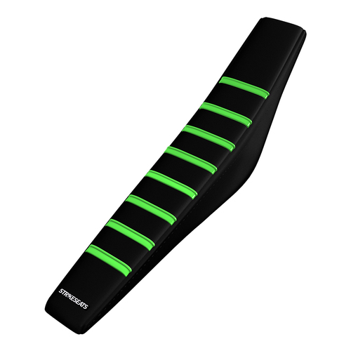 Kawasaki KLX450R 08-25 GREEN/BLACK/BLACK Gripper Pleated Seat Cover