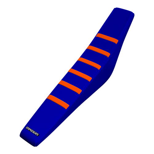 KTM 65SX 09-15 ORANGE/BLUE/BLUE Gripper Ribbed Seat Cover