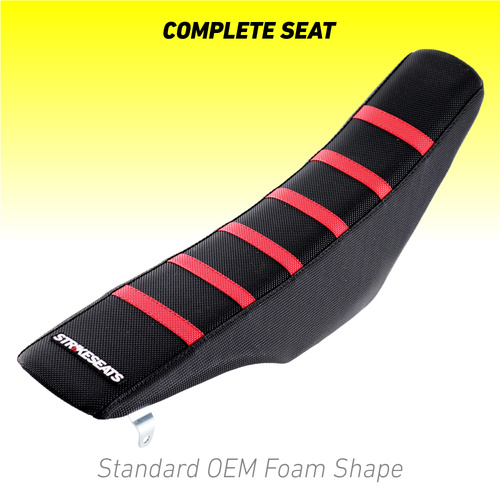 Honda CRF250 04-09 RED/BLACK/BLACK Standard OEM Complete Seat