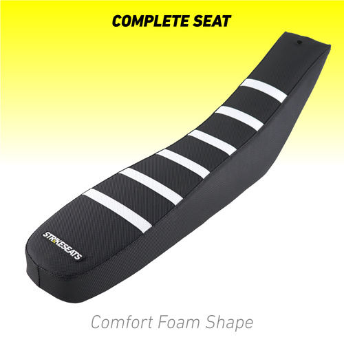 Husqvarna TC125/250/FC250/350/450 23-27/ TE150/300/FE250/501 24-27 WHITE/BLACK/BLACK COMFORT Complete Seat