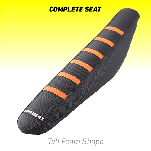 KTM SX/SXF/XC/XCF 19-22 /EXC/EXCF 20-23 ORANGE/BLACK/BLACK TALL Complete Seat