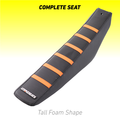 KTM 125SX/250SX/300SX/250SXF/350SXF/450SXF 23-25/ EXC 24-25 ORANGE/BLACK/BLACK TALL Complete Seat