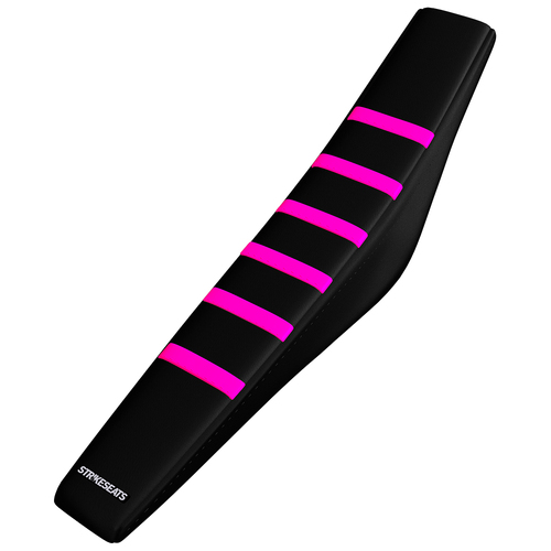 Honda CRF250F 19-24 PINK/BLACK/BLACK Gripper Ribbed Seat Cover