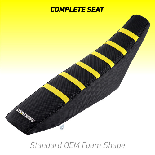 Suzuki RMZ450 08-17/RMX450Z 10-20 YELLOW/BLACK/BLACK Standard OEM Complete Seat